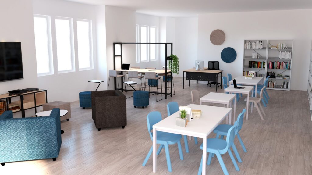 Equipement d'un espace enseignants modulable